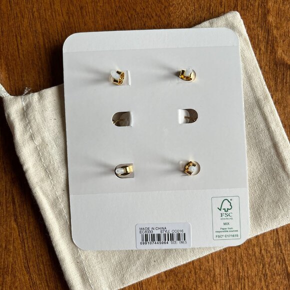 J. Crew cubic zirconia earrings set NWT - Picture 7 of 10